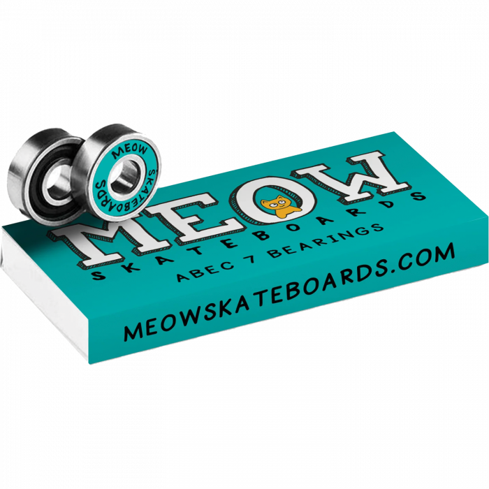 MEOW ABEC-7 BEARINGS SET TEAL