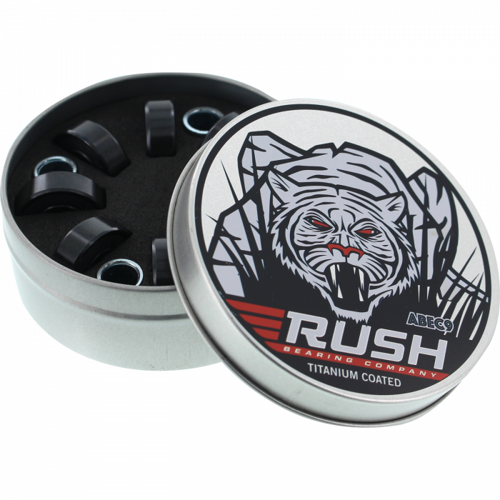 RUSH (TINS) ABEC-9 BEARINGS W/SPACERS ppp