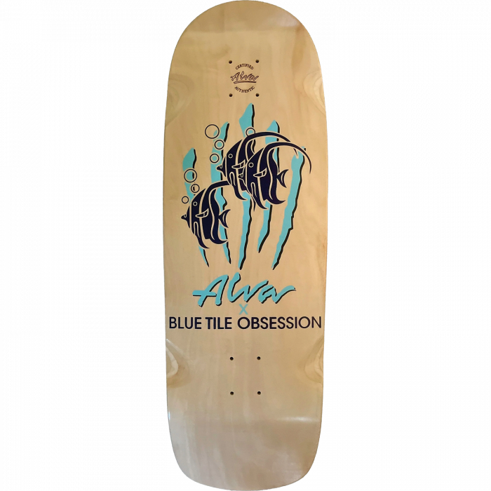 ALVA BLUE TILE OBSESSION BLUE LOGO DECK-10.25X32