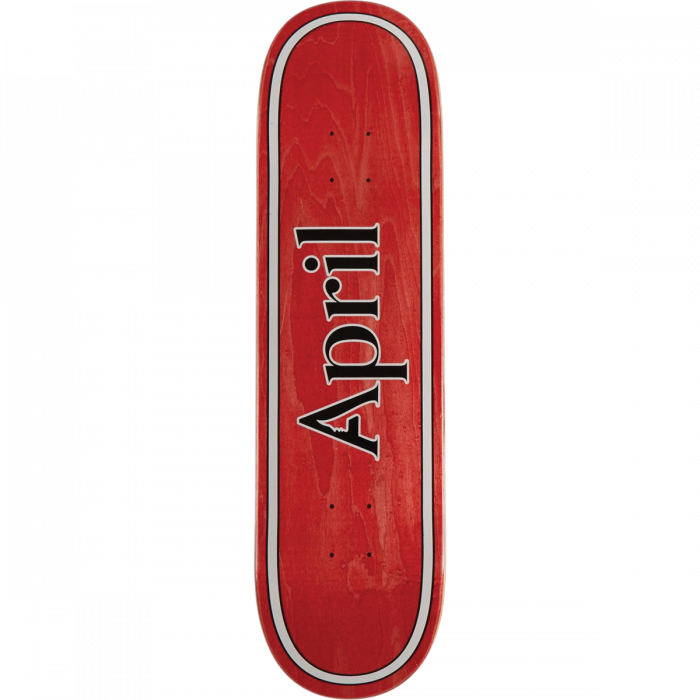APRIL AP OG LOGO DECK-8.25 RED/BLK/WHT