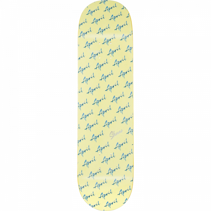 APRIL ONEILL SCRIPT LOGO DECK-8.5 YELLOW