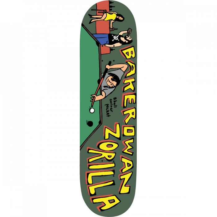 BAKER ZORILLA 8 BALL CORNER POCKET DECK-8.5