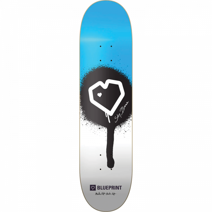 BLUEPRINT SKY BROWN MLSL DECK-8.25 BLUE/WHT
