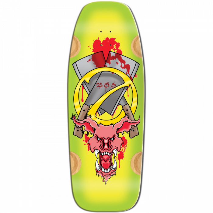 BULLDOG EVIL PIG DECK-12X33 GREEN