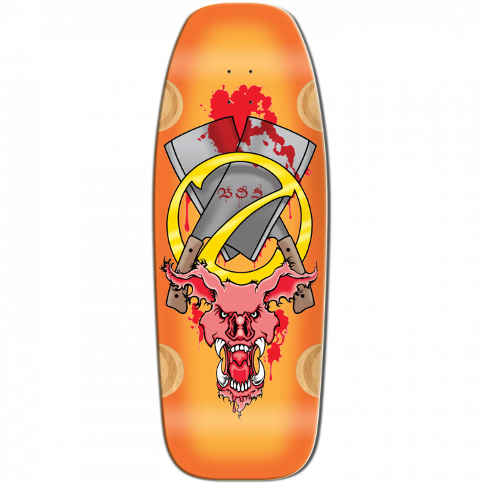BULLDOG EVIL PIG DECK-12X33 ORANGE