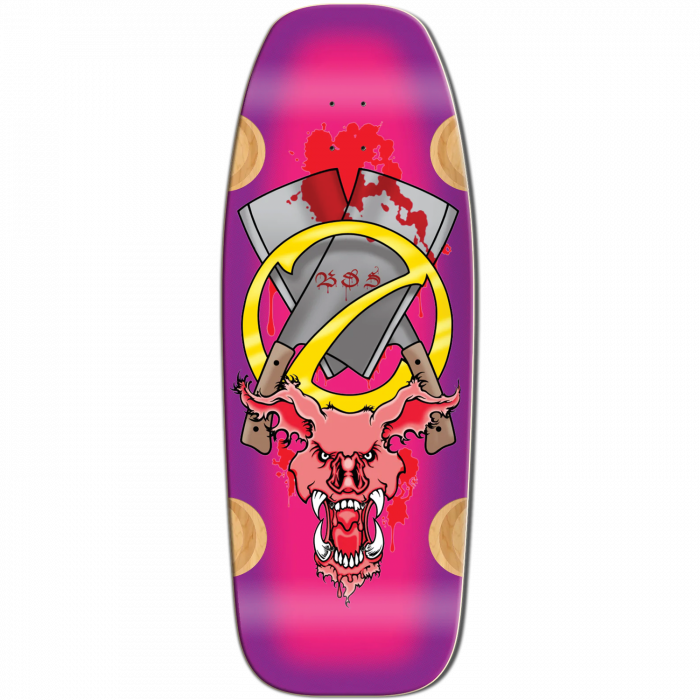 BULLDOG EVIL PIG DECK-12X33 PINK