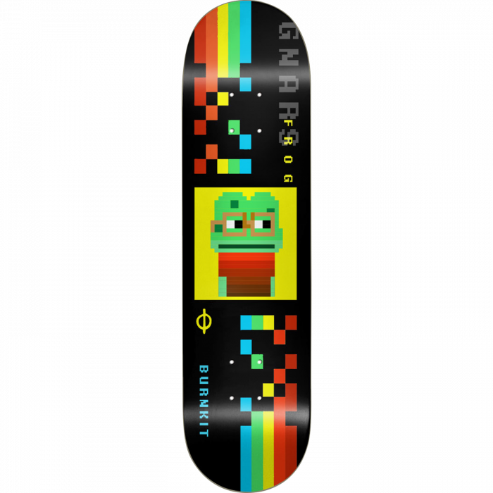 BURNKIT GNARS FROG DECK-8.25 BLACK/YELLOW