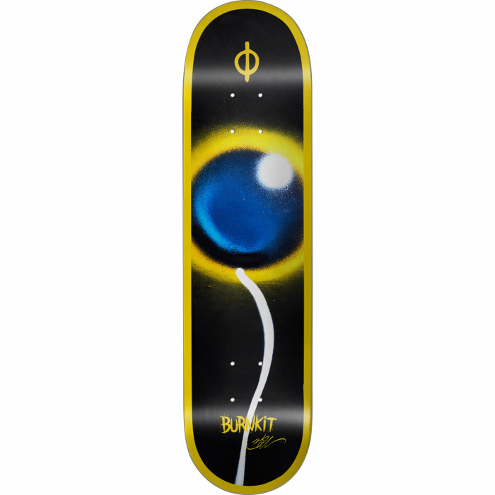 BURNKIT MATERIALIZE DECK-8.375 BLACK/YELLOW