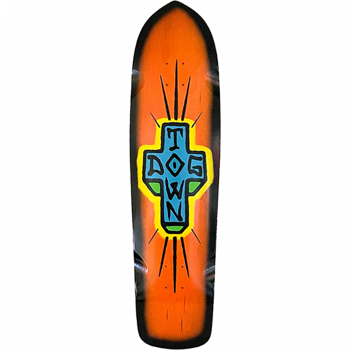 DT SPRAY CROSS LB DECK-9.25x36.07 ORG/BK FADE