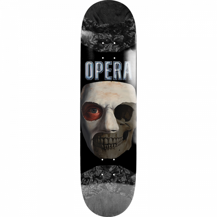 OPERA SKULL MASK SYMMETRICAL DECK-8.5 BLACK SLICK