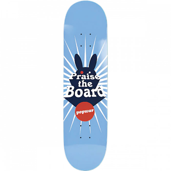 POPWAR PRAISE THE BOARDS DECK-8.5 LIGHTBLUE