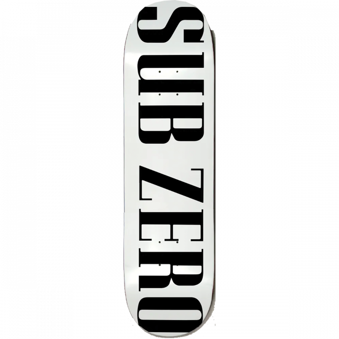 SUB ZERO REAL LIFE DECK-8.75 WHITE SCREENPRINTED