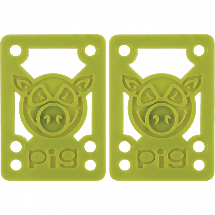 PIG PILES 1/8" HARD RISERS OLIVE single set
