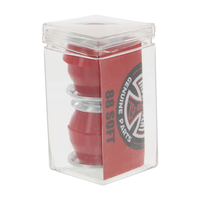 INDE STD CONICAL CUSHIONS 88a RED 2pr w/washers
