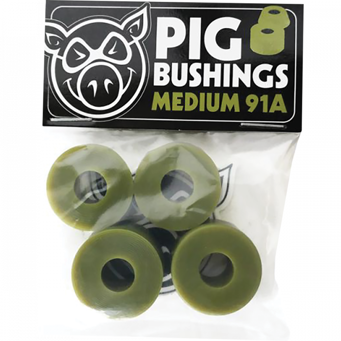 PIG BUSHINGS 91a MEDIUM OLIVE GREEN 2pr