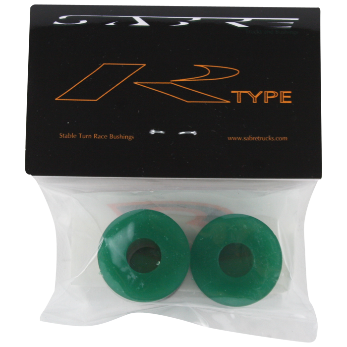 SABRE R-TYPE BUSHINGS 93a CLR.GREEN 2pk w/washers