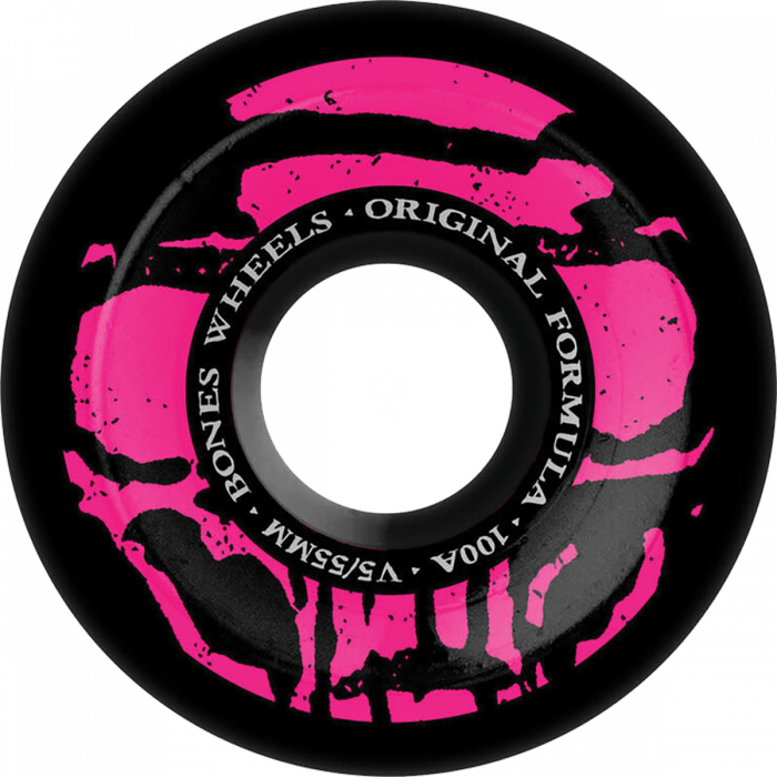 BONES 100's OG V5 MUMMY SKULLS 55mm 100A BLACK