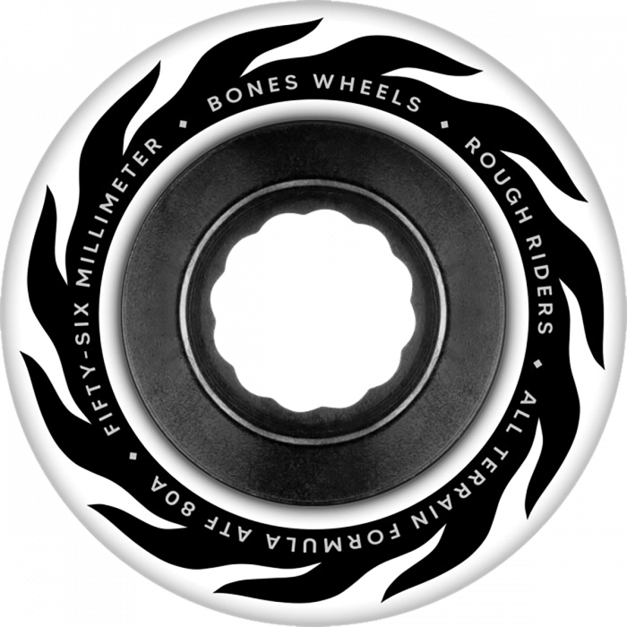 BONES ATF ROUGH RIDER ETERNAL FLAME 56mm 80a WHT