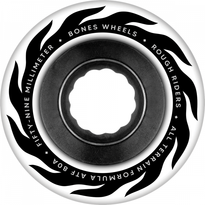 BONES ATF ROUGH RIDER ETERNAL FLAME 59mm 80a WHT