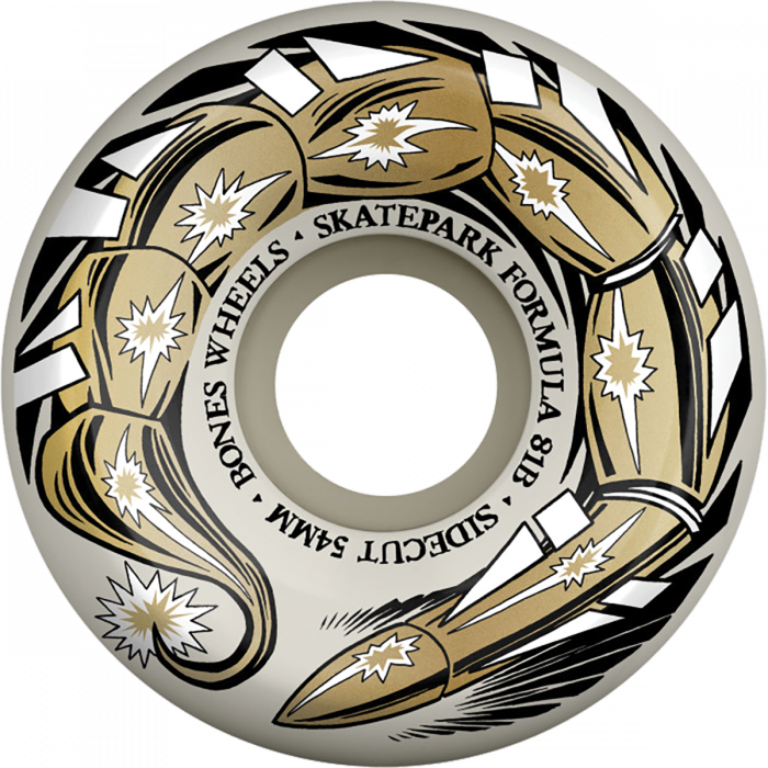 BONES SPF P5 SCORPEEDO 54MM 81B WHT W/GOLD