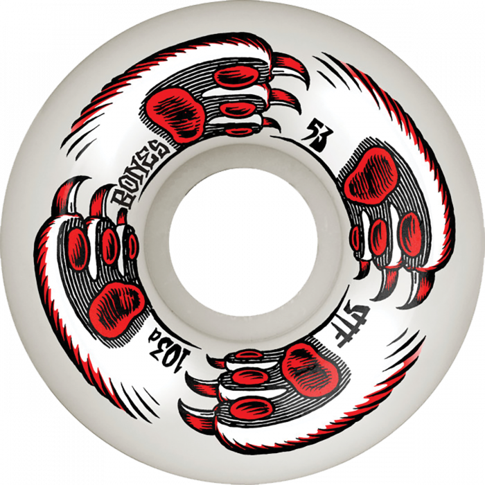 BONES STF V5 KITTY TWISTER 53MM 103A WHITE
