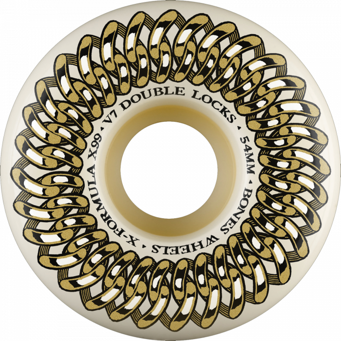 BONES XF X99 V7 DOUBLE-LOCK 54mm 99A WHT/GOLD