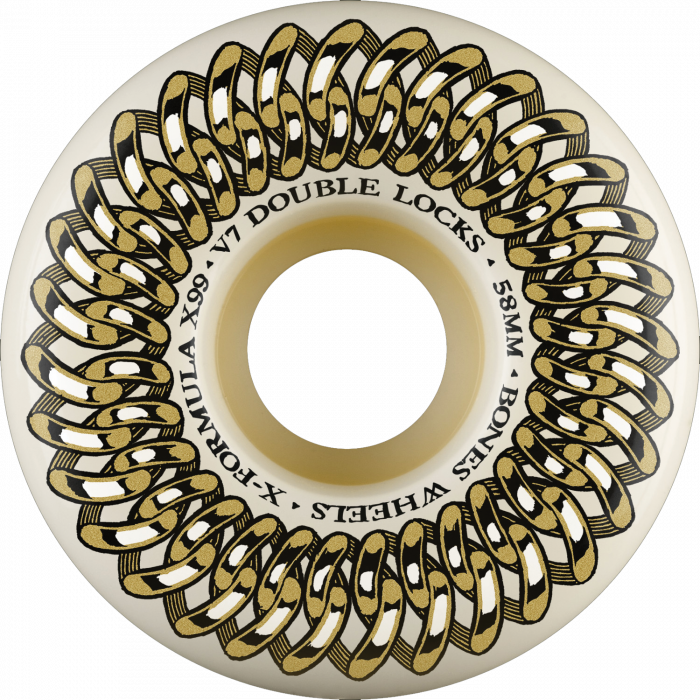 BONES XF X99 V7 DOUBLE-LOCK 58mm 99A WHT/GOLD