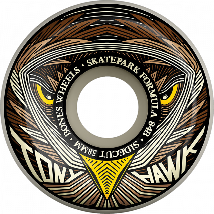 BONES HAWK SPF V5 SIDECUT NIGHT HAWK 58MM 84B WHT