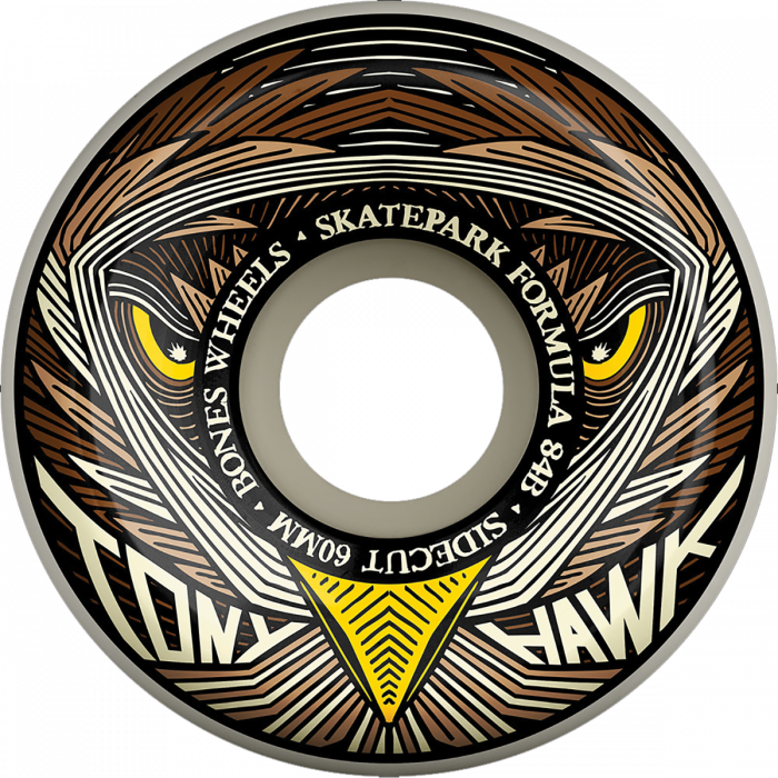 BONES HAWK SPF V5 SIDECUT NIGHT HAWK 60MM 84B WHT