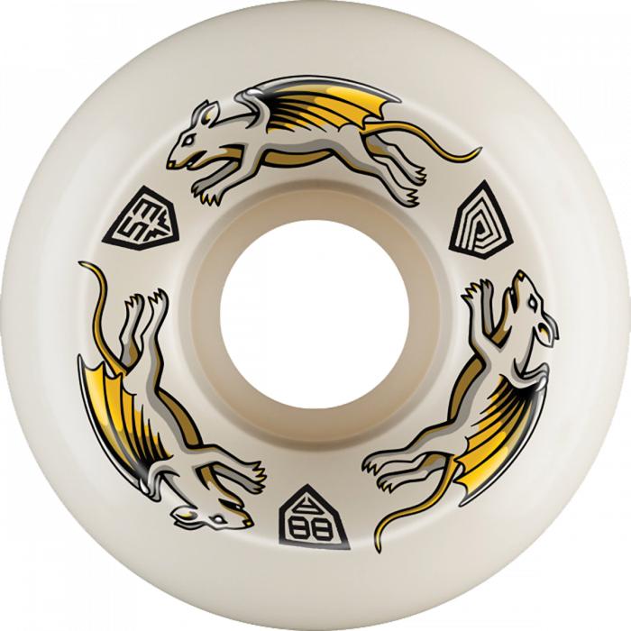 PWL/P DF-88 NANO RAT 53/33MM 88A OFF WHT/YEL