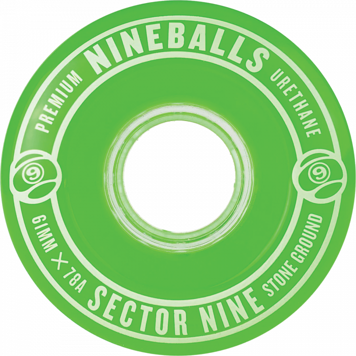 SEC9 NINEBALLS 61mm 78a CLEAR GREEN