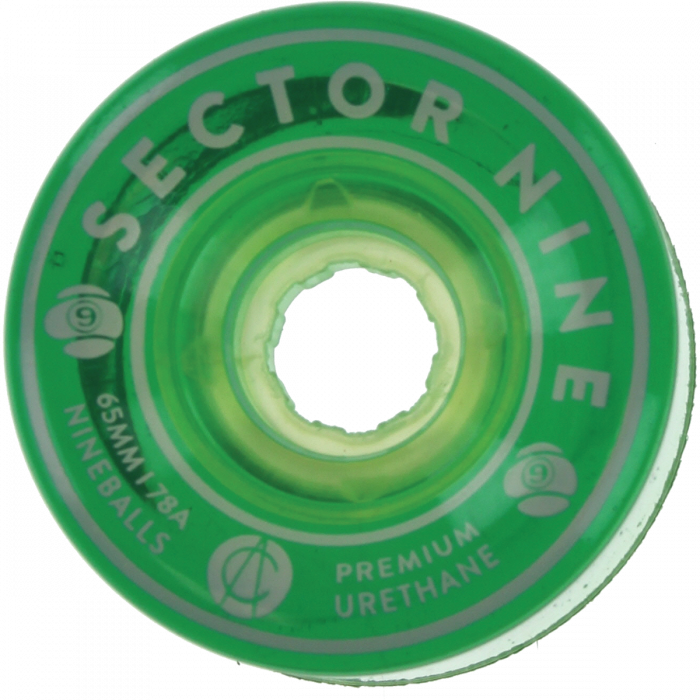 SEC9 NINEBALLS 65mm 78a CLEAR GREEN