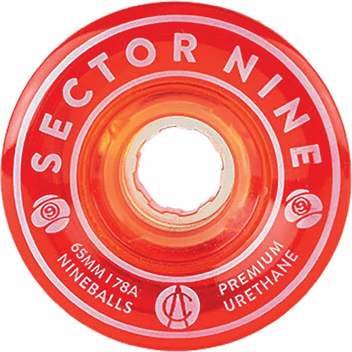SEC9 NINEBALLS 65mm 78a CLEAR RED