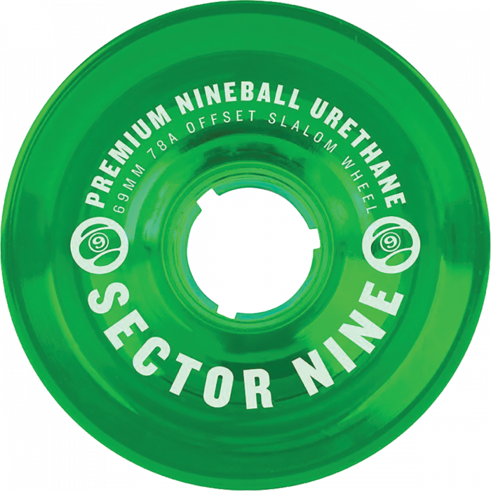 SEC9 NINEBALLS 69mm 78a CLEAR GREEN