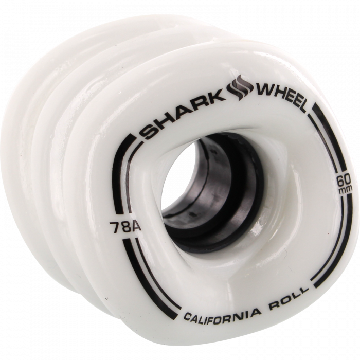 SHARK CALIFORNIA ROLL 60mm 78a SOLID WHITE