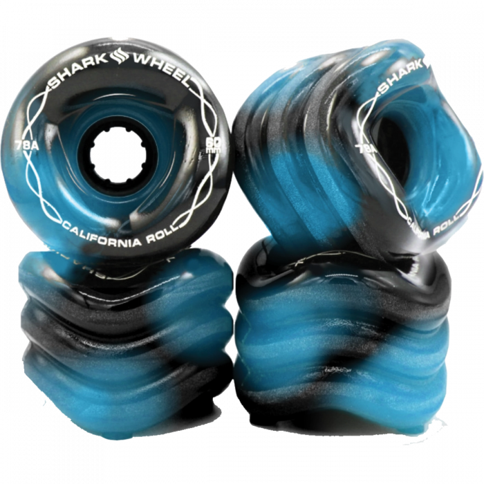 SHARK CALIFORNIA ROLL 60mm 78a BLK/BLUE SWIRL
