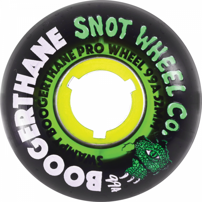 SNOT SWAMPY GATOR CLEAR CORE 52MM 99A BLK/CLR.GRN