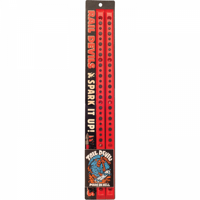 RAIL DEVILS SPARKING SKATEBOARD RAILS RED