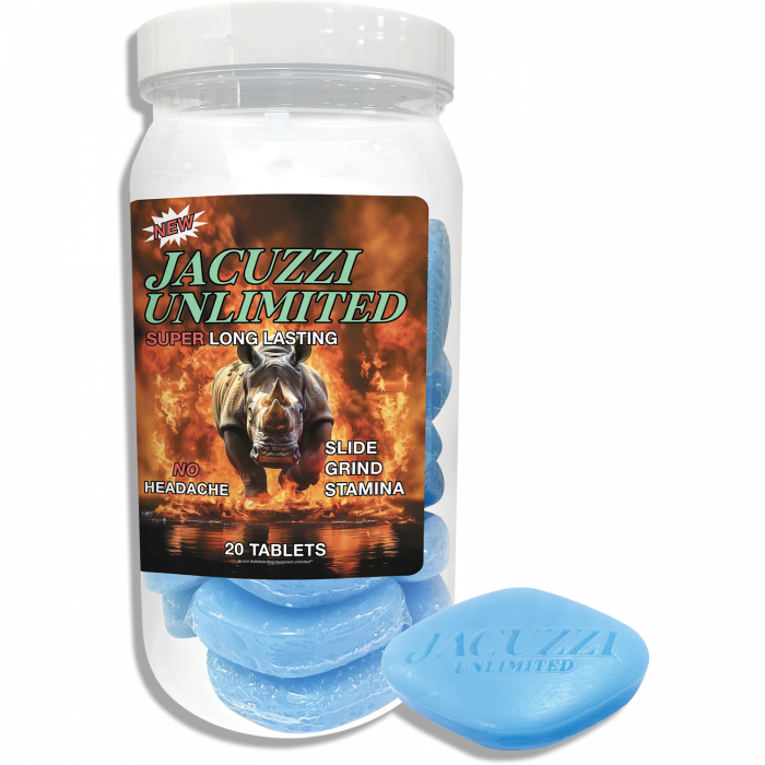 JACUZZI RHINO PILL 10PK BOTTLE WAX BLUE