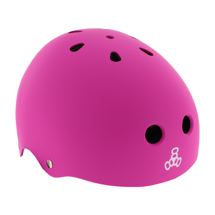 T8 LIL 8 HELMET NEON PINK RUBBER cpsc
