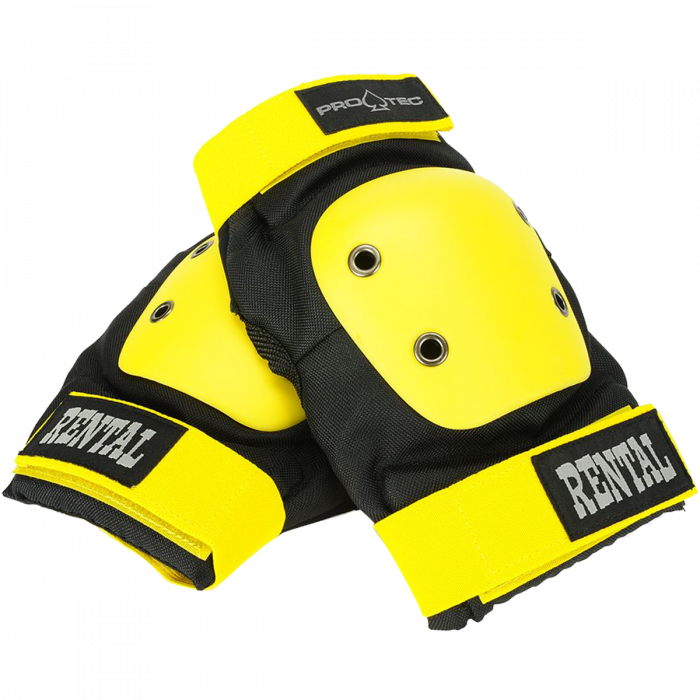 PROTEC RENTAL ELBOW L-BLK/YEL W/YEL STRAPS