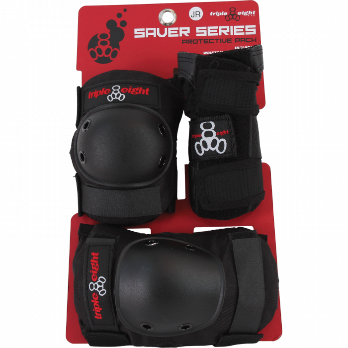 TRIPLE 8 SAVER 3/PK PADS JR-BLACK
