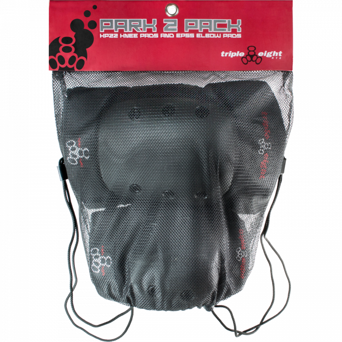 TRIPLE 8 PARK 2/PACK JR-BLACK