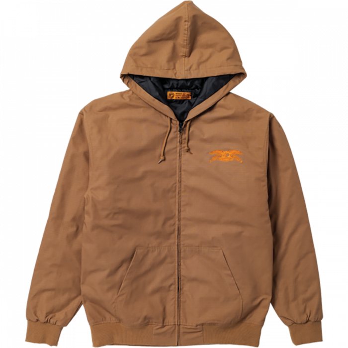 Ah Basic Eagle Ripstop Hood Jacket M-Brown