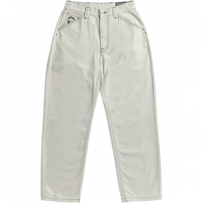 Sf Bighead Denim Pants S-Natural/Blk