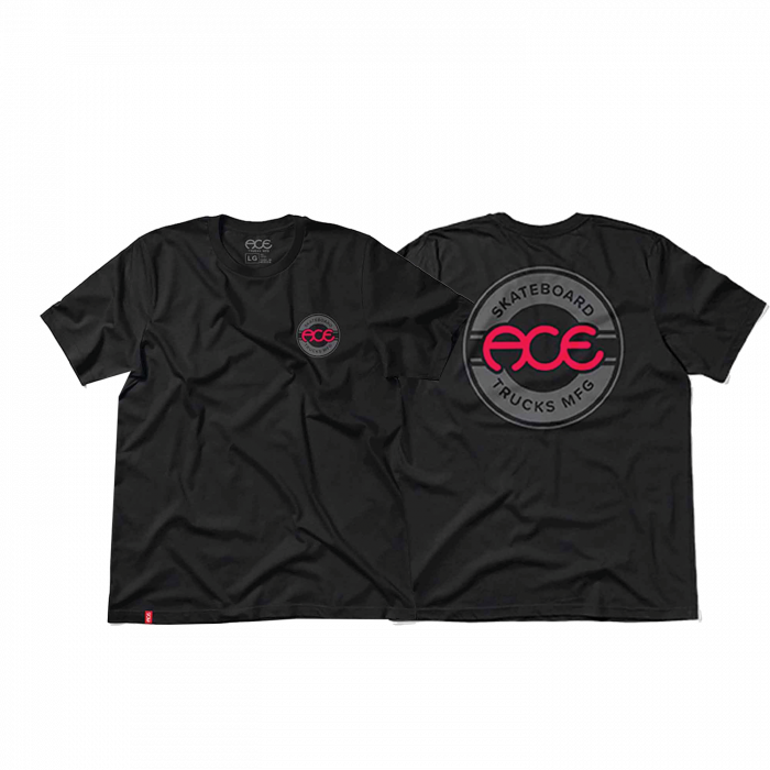 Ace Seal Logo Ss S-Black/Wht/Grey/Red