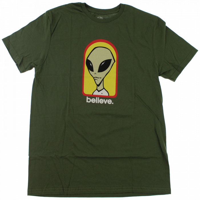 Aw Believe Ss S-Olive/Yel/Red