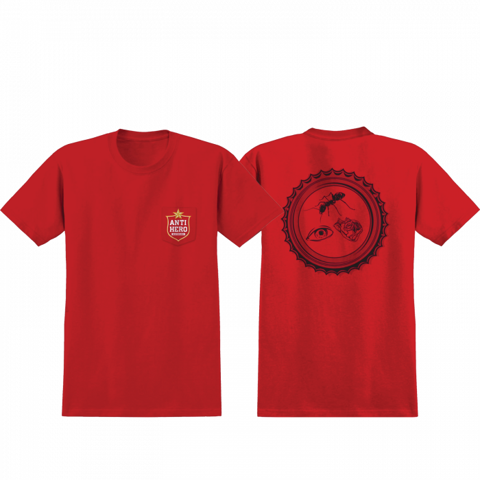 Ah Bottle Cap Pocket Ss S-Red