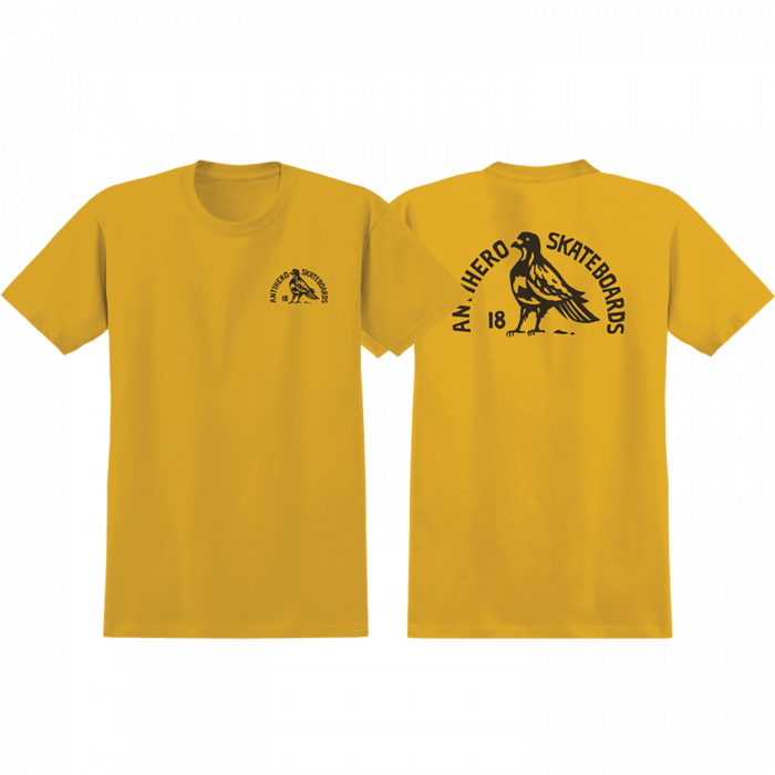 Ah Rock Dove Ss M-Mustard Heather/Blk