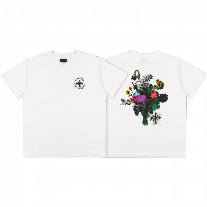 Disorder Floral Stencil Ss Xl-Vintage White